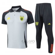 Conjunto Polo Benfica 2024-2025 Grigio
