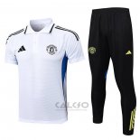 Conjunto Polo Manchester United 2025-2026 Bianco