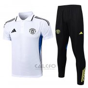 Conjunto Polo Manchester United 2025-2026 Bianco