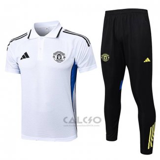 Conjunto Polo Manchester United 2025-2026 Bianco