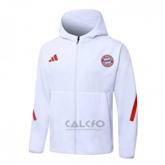 Giacca Con Cappuccio del Bayern Monaco 2025-2026 Bianco