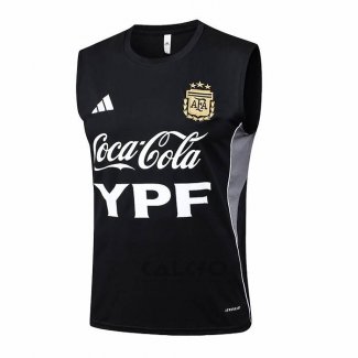 Maglia Allenamento Argentina Senza Maniche 2025-2026 Nero