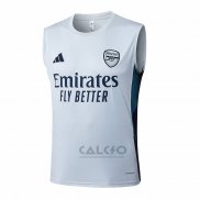 Maglia Allenamento Arsenal Senza Maniche 2025-2026 Grigio