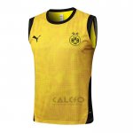 Maglia Allenamento Borussia Dortmund Senza Maniche 2025-2026 Giallo