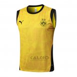 Maglia Allenamento Borussia Dortmund Senza Maniche 2025-2026 Giallo