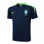 Maglia Allenamento Brasile 2024-2025 Blu