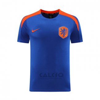 Maglia Allenamento Paesi Bassi 2024-2025 Blu