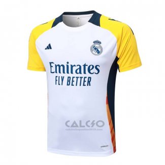 Maglia Allenamento Real Madrid 2024-2025 Bianco