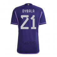 Maglia Argentina Giocatore Dybala Away 2022