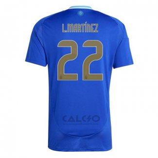 Maglia Argentina Giocatore L.martinez Away 2024