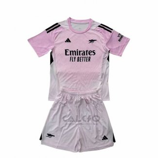 Maglia Arsenal Portiere Bambino 2025-2026 Rosa