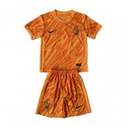 Maglia Francia Portiere Bambino 2024 Arancione