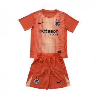 Maglia Inter Portiere Bambino 2025-2026 Arancione