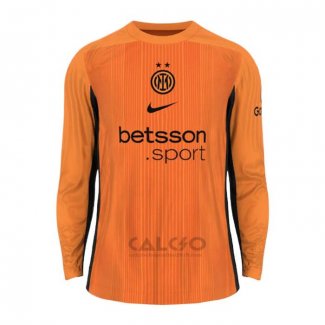 Maglia Inter Portiere Manica Lunga 2025-2026 Arancione
