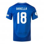 Maglia Italia Giocatore Barella Home 2024-2025