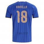 Maglia Italia Giocatore Nicolo Barella Home 2026
