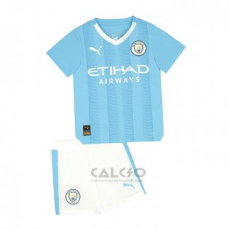 Maglia Manchester City Home Bambino 2023-2024