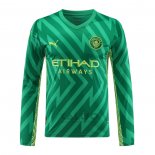 Maglia Manchester City Portiere Manica Lunga 2023-2024 Verde