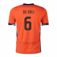Maglia Paesi Bassi Giocatore De Vrij Home 2024-2025