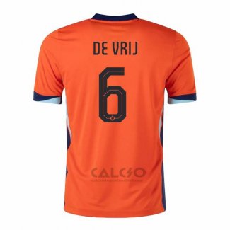 Maglia Paesi Bassi Giocatore De Vrij Home 2024-2025
