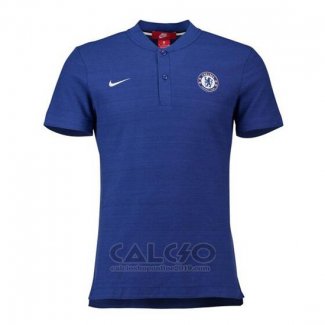 Maglia Polo Chelsea 2018-2019 Blu