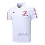 Maglia Polo Manchester United 2023-2024 Bianco