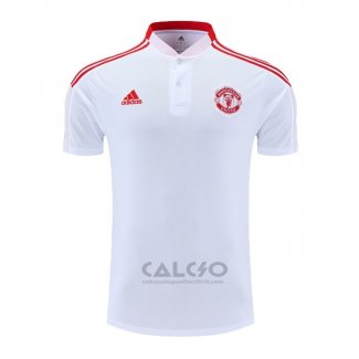 Maglia Polo Manchester United 2022-2023 Bianco