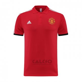 Maglia Polo Manchester United 2023-2024 Rosso