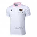 Maglia Polo Paris Saint-Germain Jordan 2024-2025 Bianco