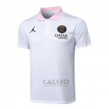 Maglia Polo Paris Saint-Germain Jordan 2024-2025 Bianco