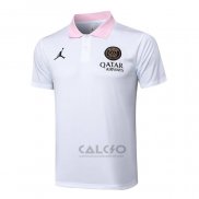 Maglia Polo Paris Saint-Germain Jordan 2024-2025 Bianco