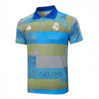 Maglia Polo Real Madrid 2025-2026 Blu Verde
