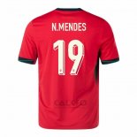 Maglia Portogallo Giocatore N.mendes Home 2024