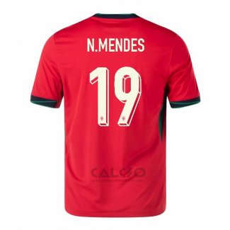Maglia Portogallo Giocatore N.mendes Home 2024