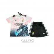 Maglia Real Madrid Dragon Bambino 2025-2026 Rosa