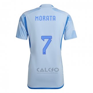 Maglia Spagna Giocatore Morata Away 2022