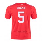 Maglia Svizzera Giocatore Akanji Home 2022