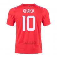 Maglia Svizzera Giocatore Xhaka Home 2022