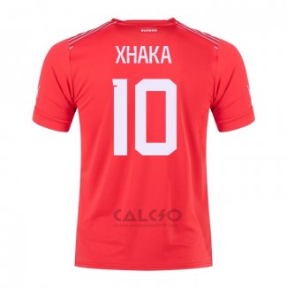 Maglia Svizzera Giocatore Xhaka Home 2022