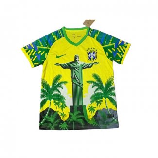 Maglia Brasile Jesus 2025-2026 Giallo Verde Thailandia