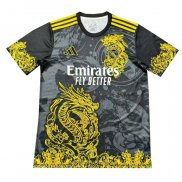 Maglia Real Madrid Dragon 2024-2025 Grigio Thailandia