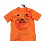 Maglia Real Madrid Dragon 2024-2025 Arancione Thailandia