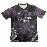 Maglia Real Madrid Dragon 2024-2025 Nero Purpura Thailandia