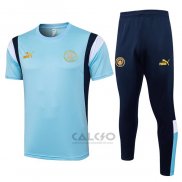 Tuta da Track Manchester City Manica Corta 2023-2024 Blu