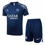 Tuta da Track Paris Saint-Germain Manica Corta 2025-2026 Blu - Pantaloncini