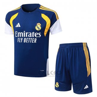 Tuta da Track Real Madrid Manica Corta 2026-2027 Blu - Pantaloncini