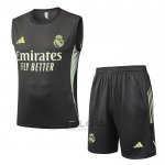 Tuta da Track Real Madrid Senza Maniche 2025-2026 Grigio Verde