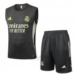 Tuta da Track Real Madrid Senza Maniche 2025-2026 Grigio Verde