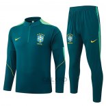 Tuta da Track di Felpa Brasile 2026-2027 Verde