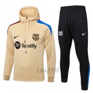 Tuta da Track di Felpa FC Barcellona 2024-2025 Giallo
